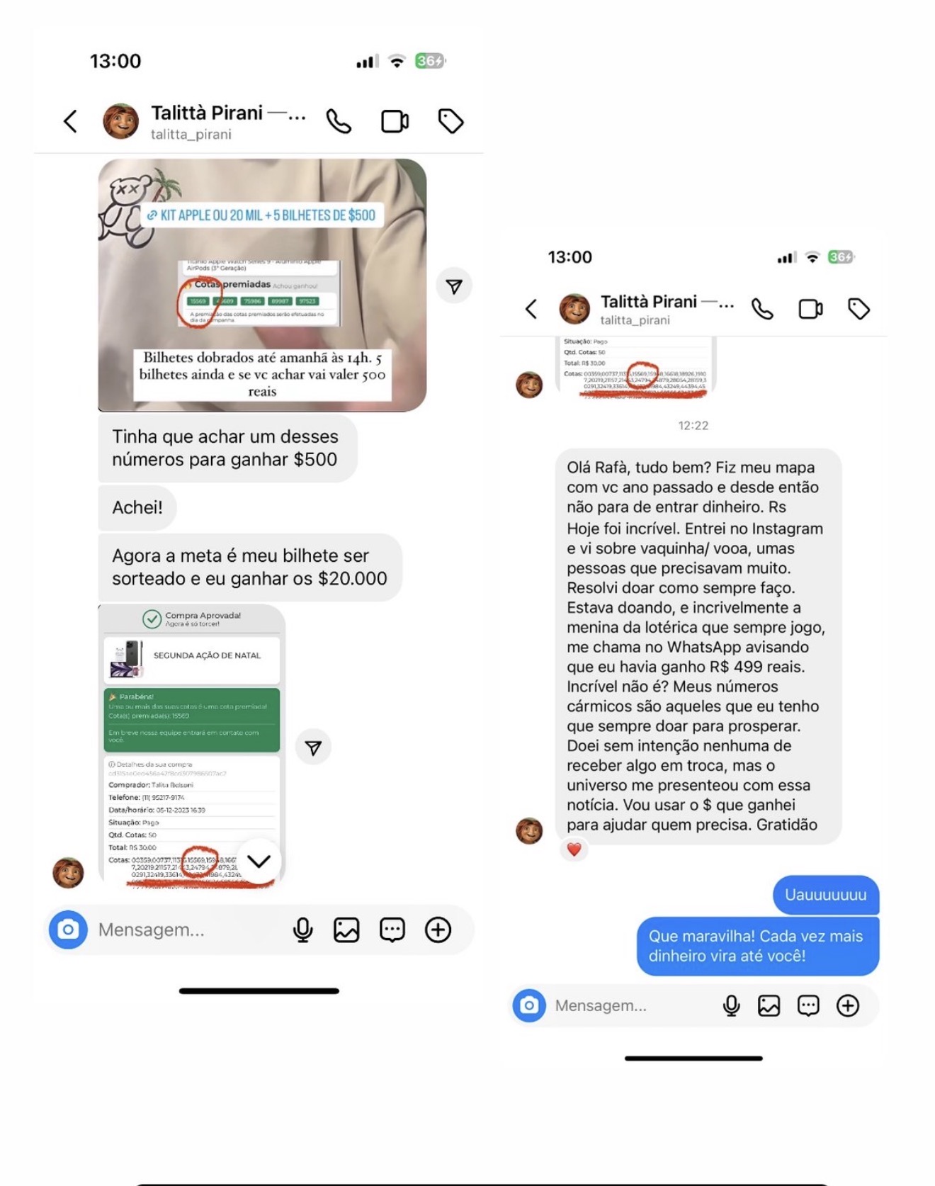 Depoimento de aluna 6