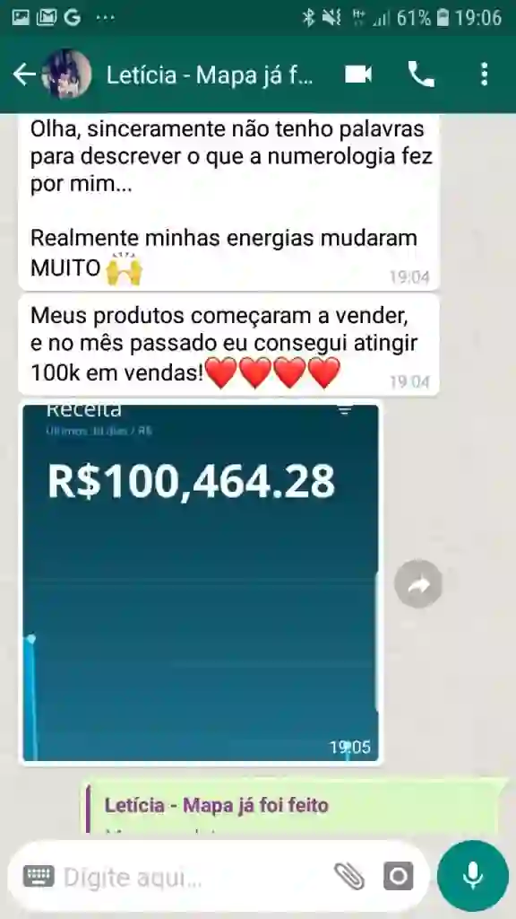 Depoimento de aluna 1